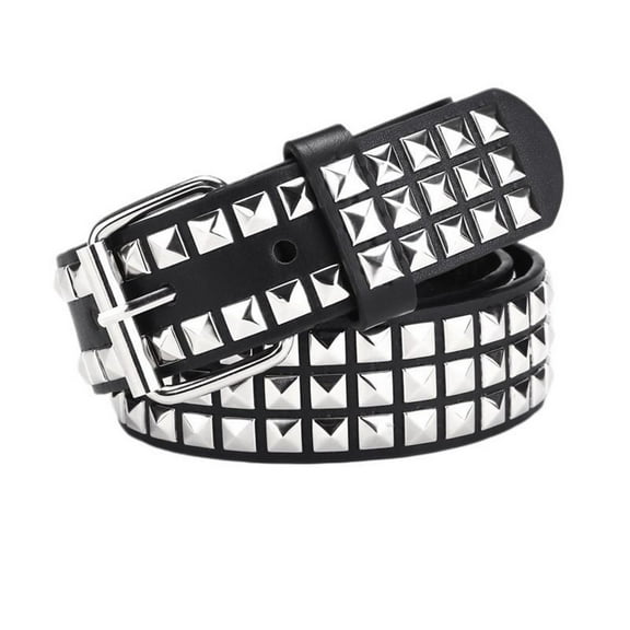 SWSMCLT Women's Basic Belt Biker Adjustable Belts Medium Groove Belt Buckle 2025 Cool Rapper Double Gromment Style1 X-Small-Large