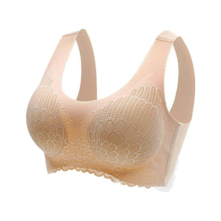 Front-Closure Breathable Skin-Friendly Bra Cotton Button Bras 5d Shaping  Push Up Wireless Bra Sports Underwear Yoga Bra : : Clothing, Shoes  & Accessories