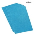 thumbnail image 3 of Glitter EVA Foam Sheets Soft Paper Self-Adhesive 11.8x7.8 Inch Light Blue 6Pcs, 3 of 7