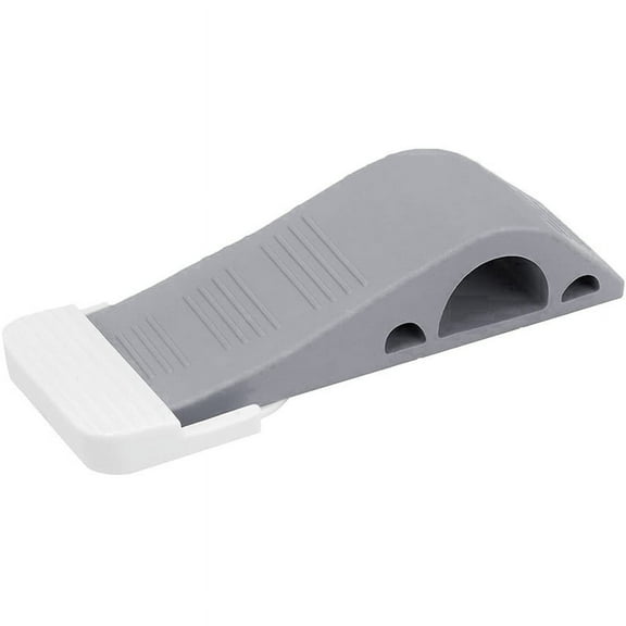Door Stoppers -Pack of 1 Rubber Door Wedge for Carpet, Hardwood, Concrete and Tile - Accessories - Gray
