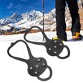 thumbnail image 1 of 5 DENTES DE HIELO AJUSTE DE HIELO, 5 Crampones de Dientes Tracción Strong Grip Long Service Life Ligero para Al Aire Libre para El Montañismo, 1 of 7