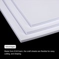 thumbnail image 4 of EVA Foam Sheets White 9.8 Inch x 9.8 Inch 10mm Thick Crafts Foam Sheets 6Pcs, 4 of 5