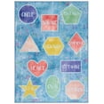 thumbnail image 2 of SAFAVIEH Kids Playhouse Many Shapes Machine Washable Area Rug, Blue/Pink, 5'5" x 7'7", 2 of 13