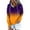 Purple, variant on UAMVSH Women Button Long Sleeve Hoodie with Pockets Trendy Gradient Color Hooded Sweatshirts Casual Drawstring Pullover Outfits(X-Large,White)