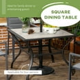 thumbnail image 4 of Outsunny Table à Manger d'Extérieur avec Dessus en Panneau PC, Table de Patio Carrée pour 4, 4 of 10