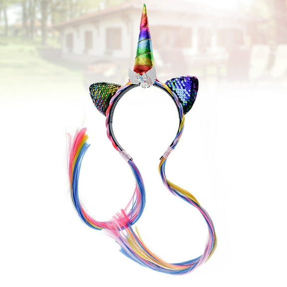 DINHEAROM Head Sequin Costume Accessory Festival Women 1Pcs