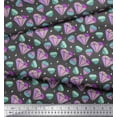 thumbnail image 3 of Soimoi Gray Viscose Chiffon Fabric Star & Diamond Geometric Decor Fabric Printed Yard 42 Inch Wide, 3 of 3