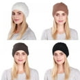 thumbnail image 4 of Unisex Winter Hat Men Women Knitted Hollow Out Beanie Hat Slouchy Hats Autumn Winter Warm Hat, 4 of 7