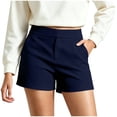 thumbnail image 2 of YanHoo Shorts de Golf pour Femmes Taille Haute Extensibles Shorts Courts Décontractés de Travail Plein Air Randonnée avec Poches, 2 of 8