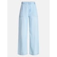 thumbnail image 6 of Time and Tru Women's High Rise Draped Utility Jeans, 30" Inseam, Sizes XS-XXXL, 6 of 6