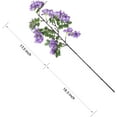 thumbnail image 2 of 4PCS Artificial Sophora Flowers, Faux Hanging Fake Silk Vine Bouquet for Home Wall Wedding Party Courtyard Indoor Outdoor Spring Decoration(Purple), 2 of 5