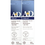 2 Pack - Bayer A+D Zinc Oxide with Aloe Multi-Pack (1.5oz + 4oz) 1 ea