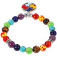 thumbnail image 5 of Beaded Bracelet for Women and Men with Agate Stone Multi Color for Fishing Use Lightweight Portable, 5 of 5