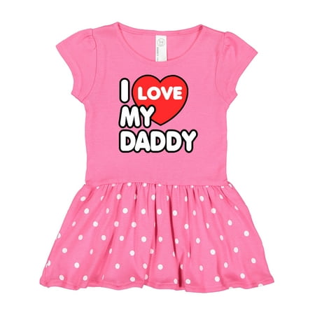 

Inktastic I Love My Daddy Gift Baby Girl Dress