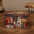 thumbnail image 2 of Maleta decorativa vintage para almacenamiento, pequeña caja de madera retro, cofre con cerradura, caja de almacenamiento de escritorio con acabado, 2 of 5