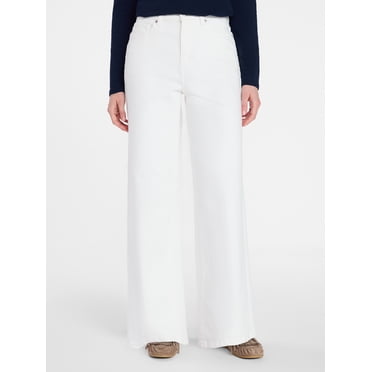 Time and Tru Women's Wide Leg Jeans, 31" Inseam, Sizes 0-22, 0L-22L
