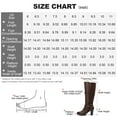thumbnail image 4 of Pennysue Women Knee High Boots Brown PU Wide Calf Chunky Heel Booties For Women 10M, 4 of 6