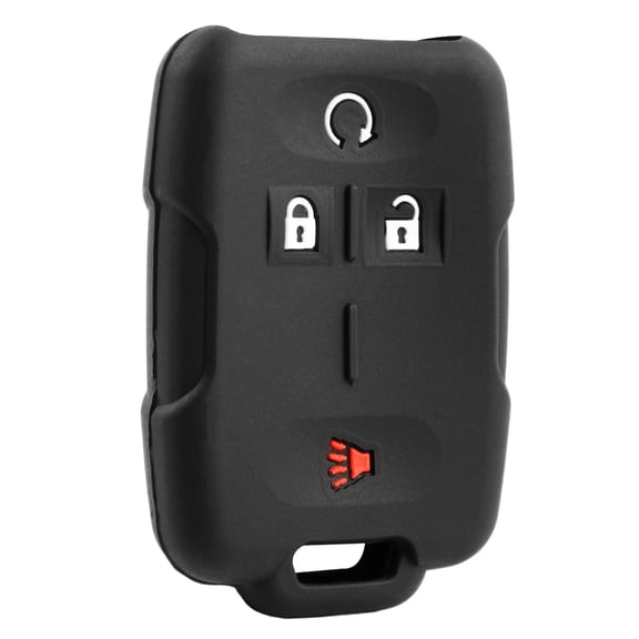 Key Fob Remote 4-Button Silicone Case Cover Protector for 2014-2018 Chevrolet Silverado Colorado GMC Sierra Canyon (22997089, M3N32337100)