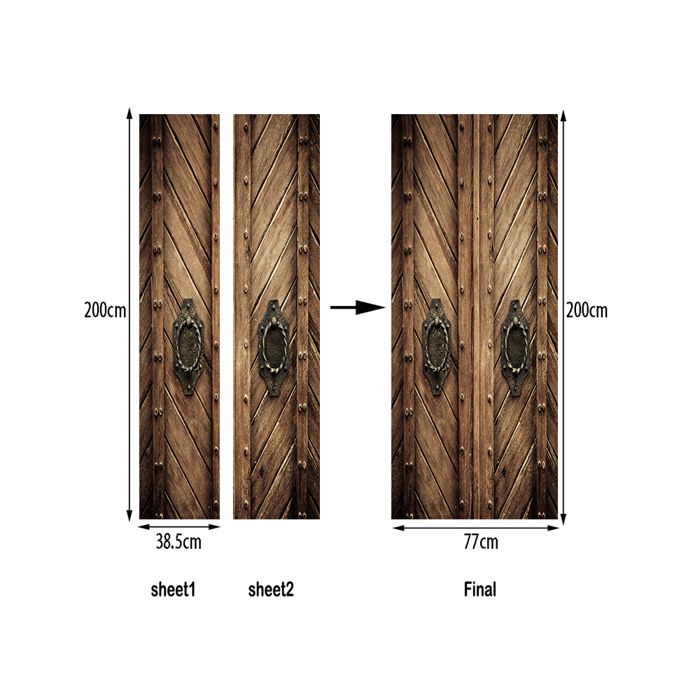 Door Mural Inside Tunnel Car View Effect Decal Mural Home Decor Window Sticker Wallpaper Home Living Vinyl Art Bedroom Lounge Kitchen 176