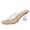 Pink, variant on Women's Transparent Cross Strap Heels, Clear Cylinder Block Heel Mules, Elegant Summer Footwear for Beach, Vacation, Night Out Black 38