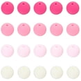 thumbnail image 6 of 1 Box 10MM 200PCS Pink Bubblegum Acrylic Beads with Holes Matte Silicone Round Resin Opaque Loose Spacer Bead Bulk, 6 of 7