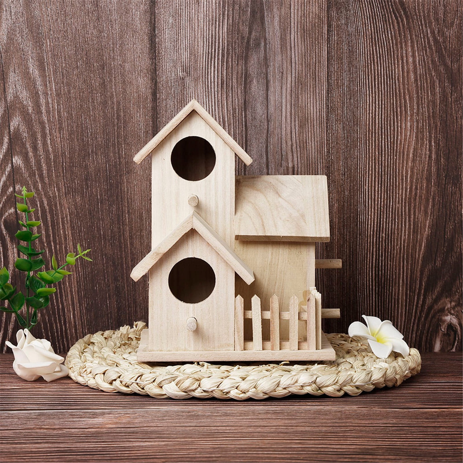 Dongrere Bird Houses for Outside, Hummingbird Feeders for Outdoors, Garden Wooden