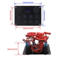 thumbnail image 4 of Geloo Marine Switch Panel Waterproof 8 Gang Rocker Switch Panel Toggle Switch Panel for Car Boat RV, 4 of 8