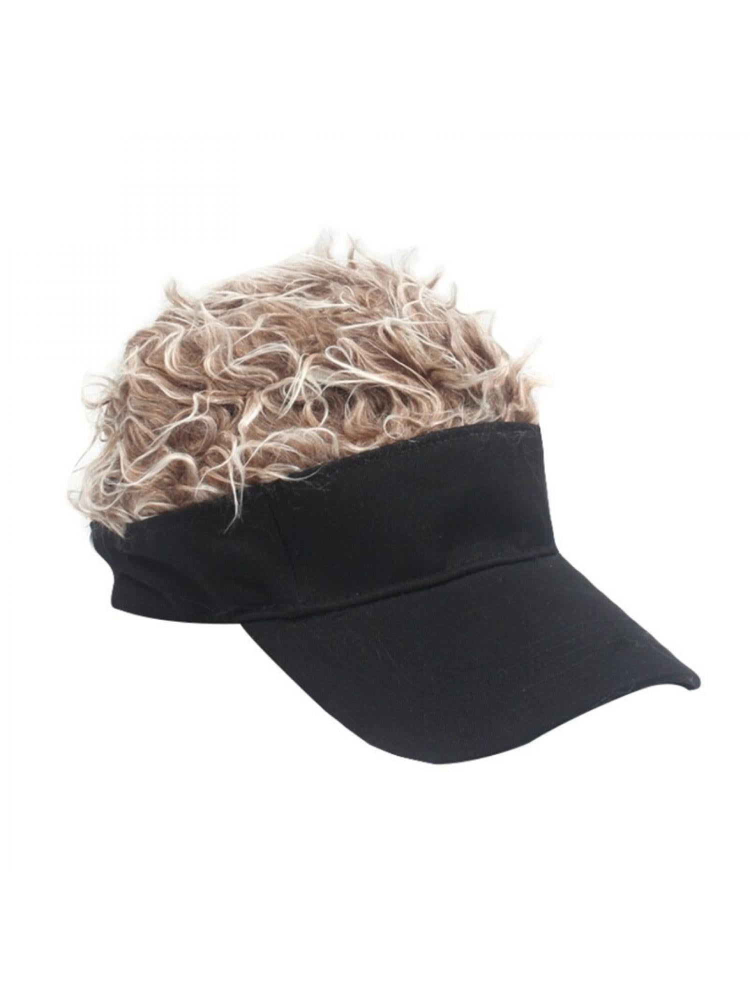golf cap with hair