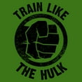 thumbnail image 2 of Men's Marvel Train Like the Hulk Fist Graphic Tee Kelly Green Medium, 2 of 5