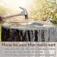 thumbnail image 3 of 3.5 Inch Copper Nails for Tree Stump Removal, 40 Pack Pure Copper Spikes Hardware, 3 of 5
