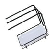 thumbnail image 4 of Dishcloth Rack, Hollow Bottom Quick Drying Dishcloth Drying Rack Prevent Deformation Iron Material Multipurpose  For Bathroom Sink Black,White, 4 of 8