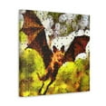 thumbnail image 2 of Indian Flying Fox Portrait - Canvas, 2 of 10