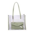 thumbnail image 1 of Bolso de hombro transparente para mujer, bolso de playa, bolso de mano, monedero portátil, decoración, verde Noticed AP000905-03, 1 of 7