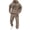 Brown@GC@, variant on Mens Sweatsuit 2 Peice Set Casual Track Suit for Men Letter Graphic Y2K Long Sleeve Hoodies Sweatpants Cozy Fall Winter Athletic Jogging Outfits