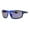 Blue Blue Mirror, variant on Xloop Mens Rectangular Warp Around Sport Plastic Sunglasses Blue Blue Mirror