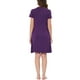 thumbnail image 3 of INSPIRE CHIC Camisones de Mujer Vestido de Lounge Pijamas Cuello Redondo con Bolsillos Noche S Púrpura, 3 of 5