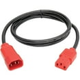 thumbnail image 2 of Tripp Lite Model P004-004-RD 4 ft. 18 AWG Power Cord w/ Red Connectors, 2 of 4