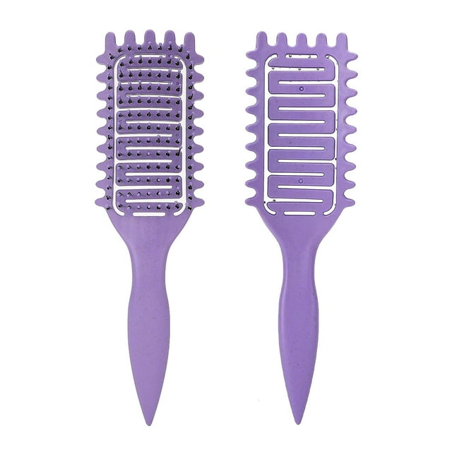 Cepillo para definir rizos, cepillo para pelo rizado, cerdas de jabalí, cepillo para pelo rizado con ventilación, para dar forma y definir rizos para mujeres