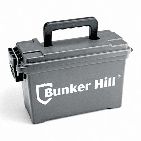 BUNKER HILL SECURITY 0.30 Caliber Ammo Box - Durable Water-Resistant Rust-Proof Storage Solution