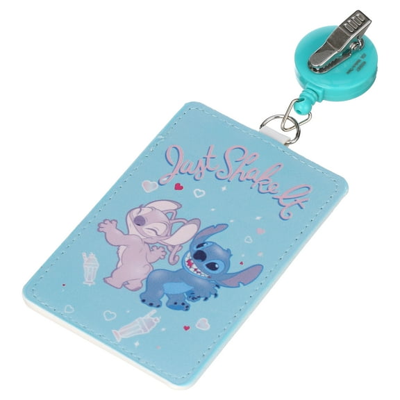 Disney Lilo & Stitch Badge Reel ID Holder, 24-inch Retractable Cord
