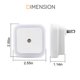 thumbnail image 2 of Paquete de 6 lámparas de luz nocturna LED enchufables, 0,5 W, encendido automático y apagado, lámpara de pared para habitación con sensor de luz LED, eficiencia energética Namotu HZ-025, 2 of 7