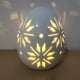 thumbnail image 5 of Lámpara de huevo de cerámica LED de Pascua Porcelana hueca tallada con huecos de 3,9 in • Centro de mesa navideño con luz cálida • Adorno para el hogar en caja de regalo, 5 of 9