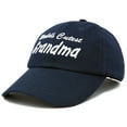 thumbnail image 4 of DALIX Worlds Cutest Grandma Hat Gift Embroidered Cotton Cap in Navy Blue, 4 of 6