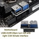 thumbnail image 1 of Adaptador de placa base USB 3.0 de 19 pines hembra a doble USB 3.0 tipo A hembra (C) Tmvgtek Para estrenar, 1 of 3