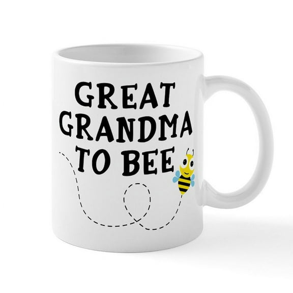 CafePress - Great Grandma To Bee - 11 oz Ceramic Mug - Novelty Coffee Tea Cup