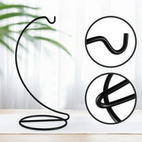 Black Ornament Display Stand Pot Stand Holder Iron Pothook Stand for Hanging Glass Terrarium