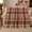 Rust Tartan, variant on Classic Tartan Plaid Autumn Harvest Living Room, Cozy Artistic Scene, Warm Flannel Blanket for Home Library and Reading Nook, Art Lovers Thanksgiving Gift, Artistic Home Decor