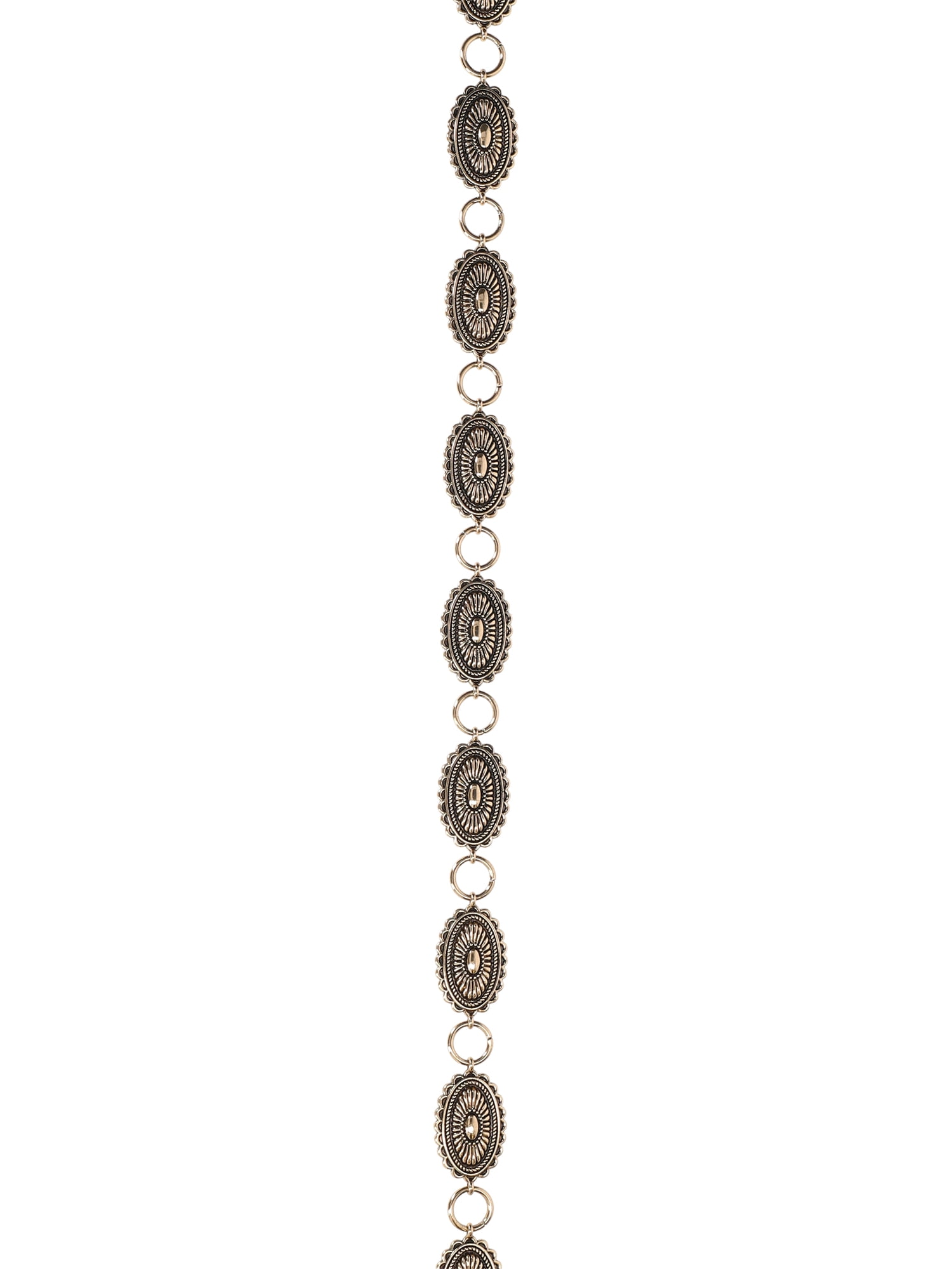 Madden NYC Women's Chain Belt, Gold, Sizes S/M-2X/3X