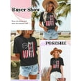 thumbnail image 6 of Anbech Be Kind T-Shirt for Women Graphic Rainbow Printed Short Sleeve Tee Tops with Crew Neck, 6 of 6