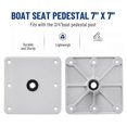 thumbnail image 2 of For Utility Aluminum Boat Seat Base, 7 x 7 Inch Boat Seat Pedestal with 3/4 Inch Pin Post Socket., 2 of 5